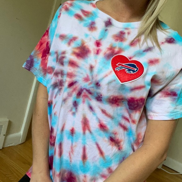 Buffalo bills | inspired custom tie dye tee shirt - Picture 2 of 8